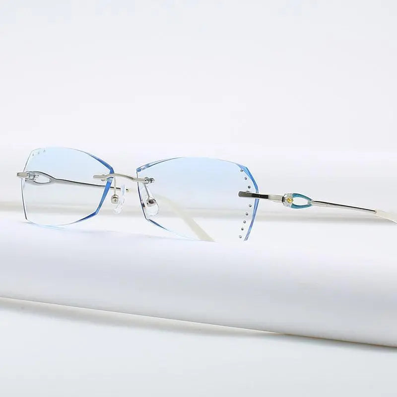 Women's Rimless Alloy Prescription Glasses 58060 — view 1 | Rx Spectacle
