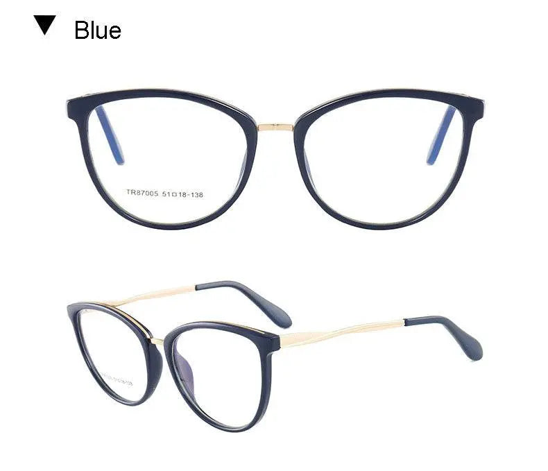 Women's Round Full Rim TR90 Prescription Glasses 7005 — view 21 | Rx Spectacle