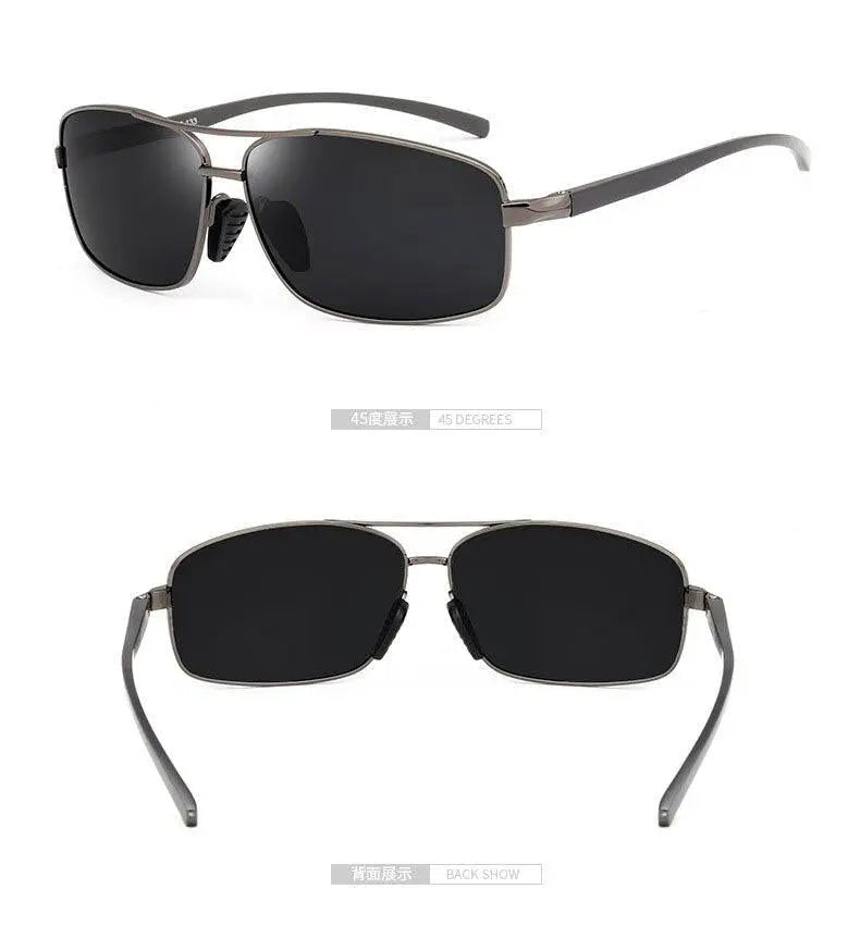 Men's Rectangular Full Rim Alloy Prescription Glasses 2458 — view 12 | Rx Spectacle