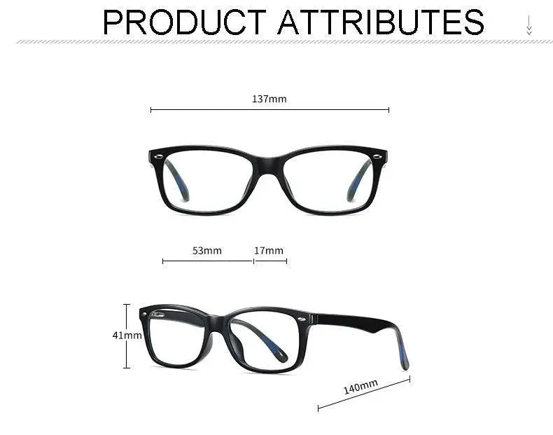 Women's Square Full Rim TR90 Prescription Glasses 623193 — view 2 | Rx Spectacle