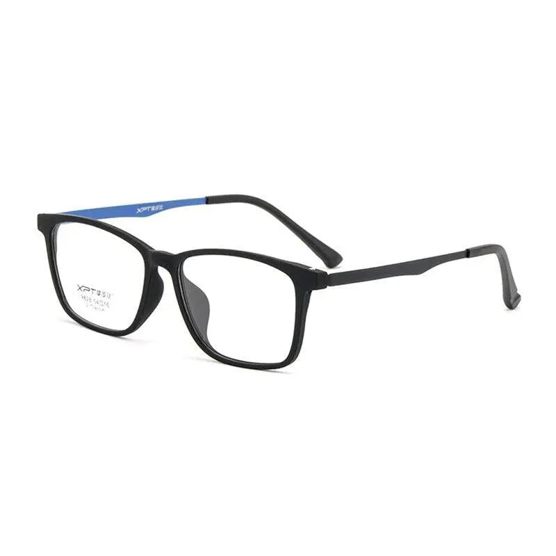 Unisex Square Full Rim Titanium Prescription Glasses 9828 — view 7 | Rx Spectacle