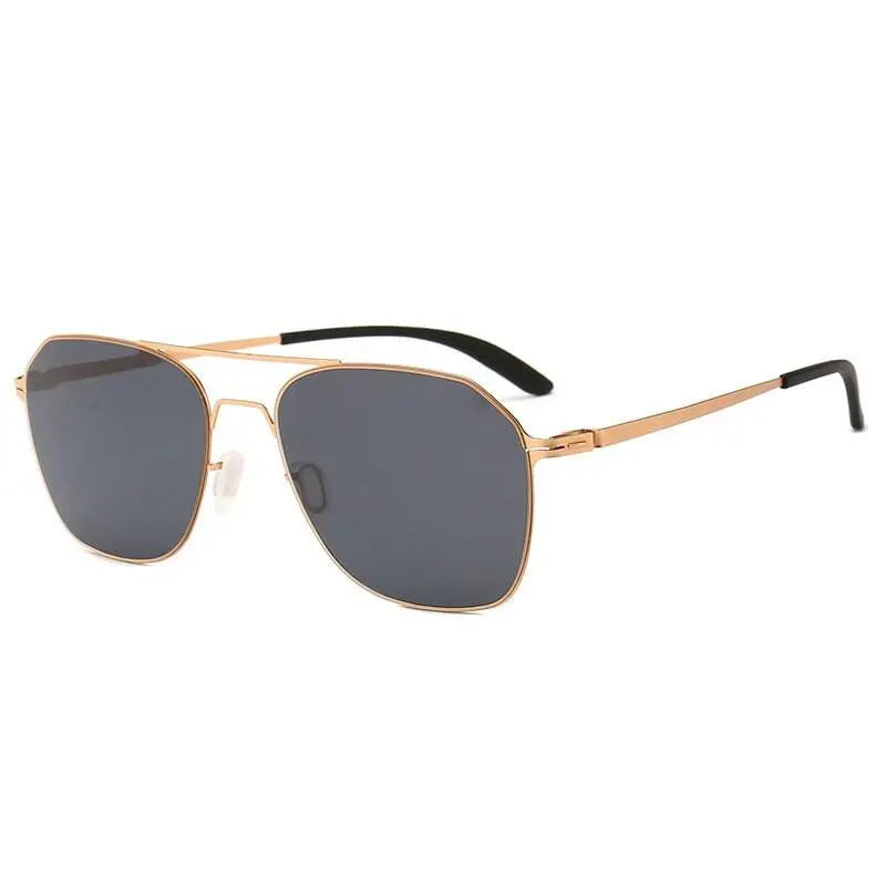 Men's Square Full Rim Alloy Double Bridge Prescription Glasses 7704 — view 4 | Rx Spectacle