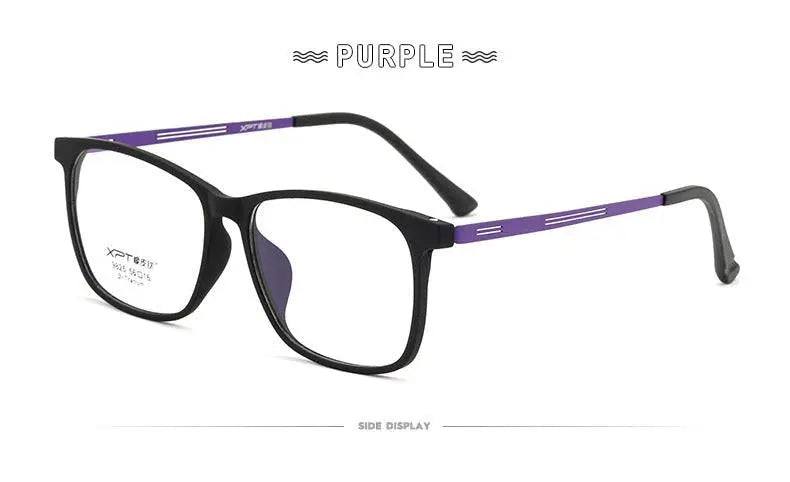 Unisex Square Full Rim Titanium Prescription Glasses 9825 — view 17 | Rx Spectacle