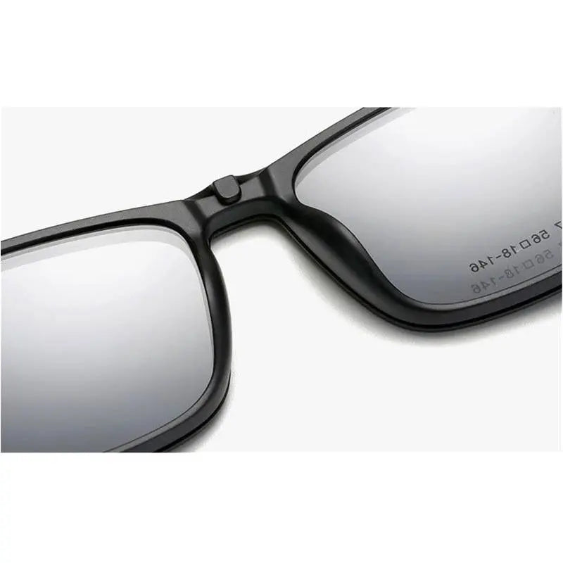 Unisex Full Rim Resin Clip-On Prescription Glasses 12147 — view 7 | Rx Spectacle