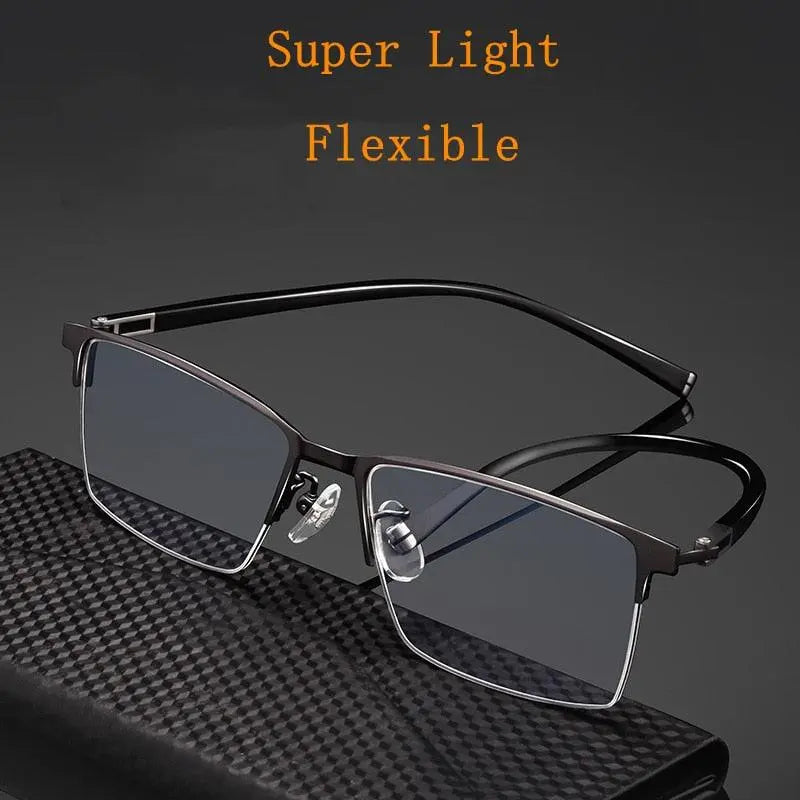 Men's Full Rim Titanium Prescription Glasses P9832 — view 9 | Rx Spectacle