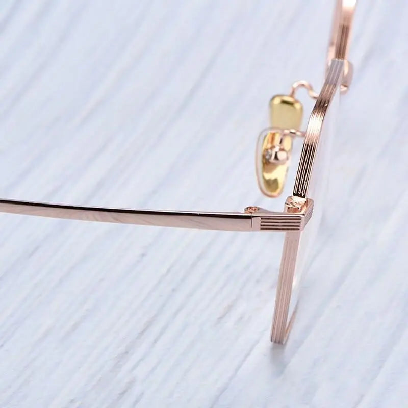 Unisex Polygon Full Rim Titanium Prescription Glasses T3903 — view 8 | Rx Spectacle