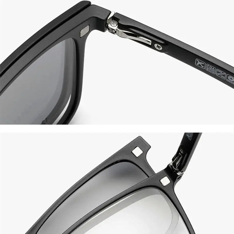 Unisex Full Rim Resin Clip-On Prescription Glasses 12147 — view 6 | Rx Spectacle
