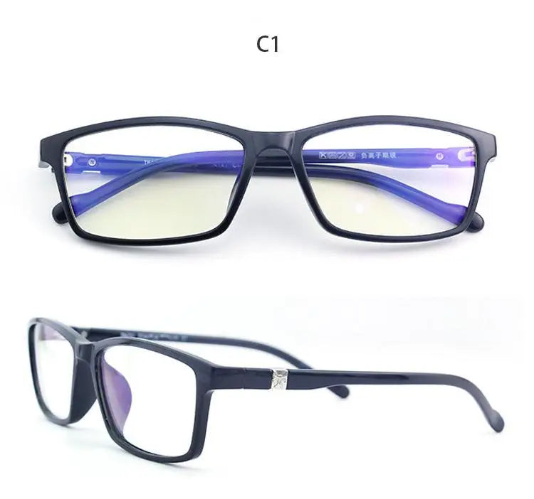 Unisex Square Full Rim Acetate Prescription Glasses N6701 — view 9 | Rx Spectacle