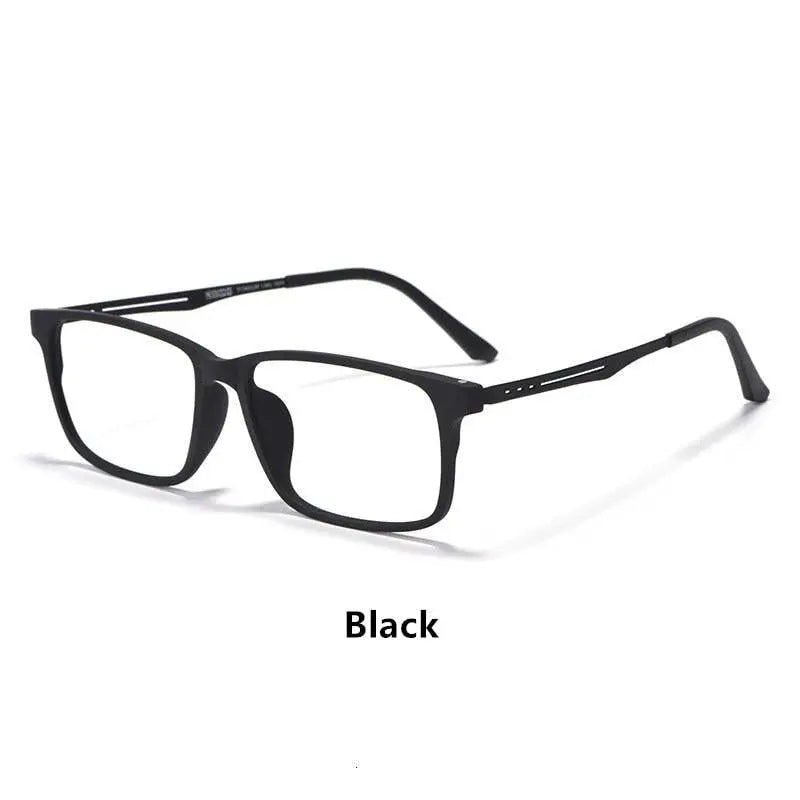 Men's Square Full Rim Titanium Prescription Glasses 8838 — view 7 | Rx Spectacle