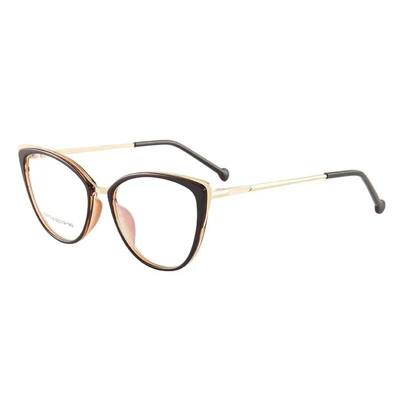 Women's Cat Eye Full Rim TR90 Prescription Glasses 7019 — view 10 | Rx Spectacle