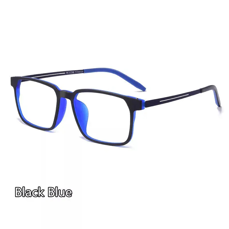Unisex Square Full Rim Titanium Reading Glasses 88781 — view 8 | Rx Spectacle