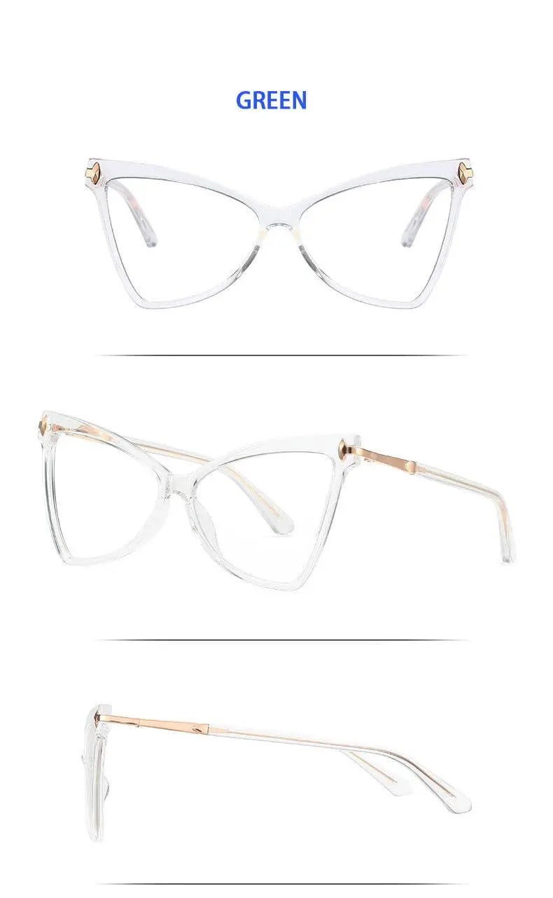 Women's Cat Eye Full Rim TR90 Prescription Glasses 2077 — view 18 | Rx Spectacle