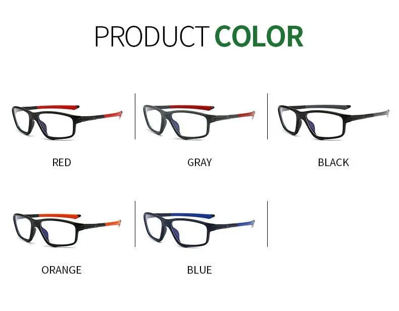 Men's Square Full Rim TR90 Sports Glasses TR5773 — view 9 | Rx Spectacle