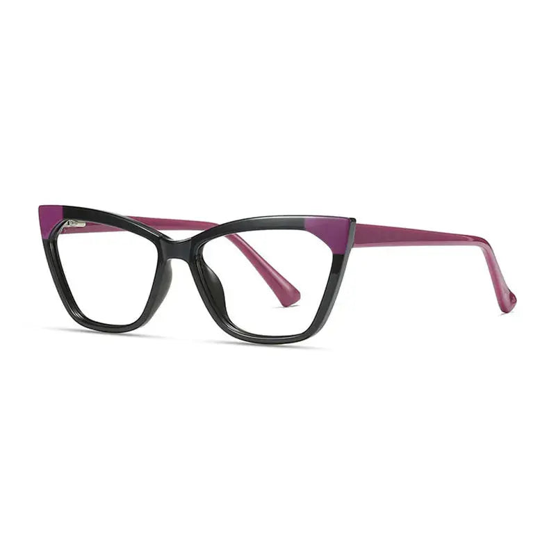 Women's Cat Eye Full Rim TR90 Prescription Glasses 62040 — view 3 | Rx Spectacle