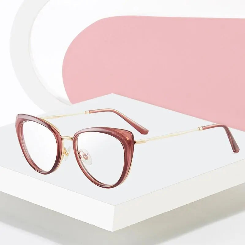 Women's Cat Eye Full Rim TR90 Prescription Glasses 7007 — view 1 | Rx Spectacle