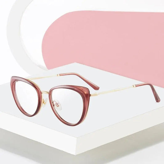 Women's Cat Eye Full Rim TR90 Prescription Glasses 7007 — view 1 | Rx Spectacle