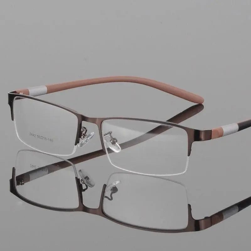 Unisex Semi-Rimless TR90 Prescription Glasses 2242 — view 5 | Rx Spectacle