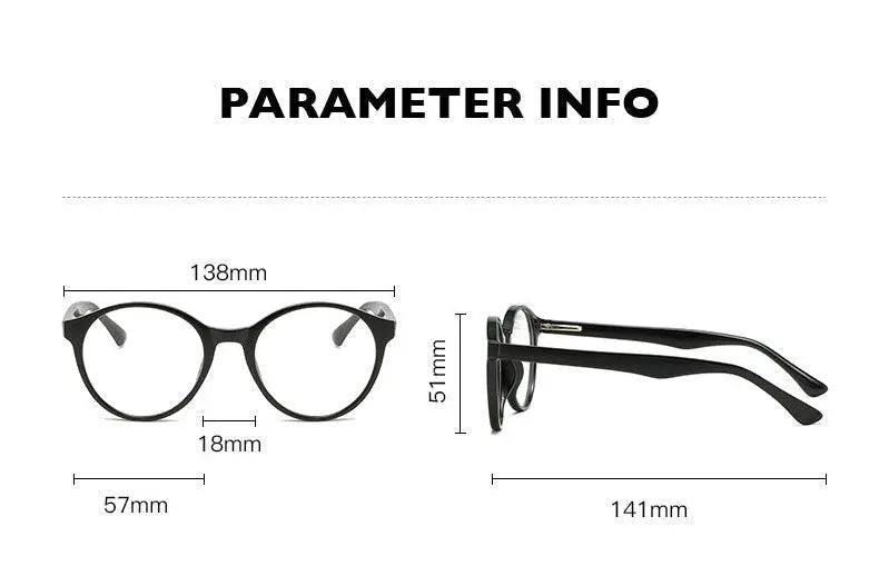 Unisex Round Full Rim Acetate Prescription Glasses 8823 — view 13 | Rx Spectacle