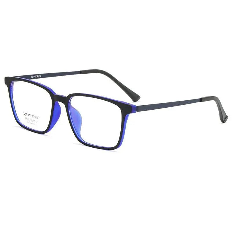 Men's Square Full Rim Titanium Prescription Glasses 9822 — view 11 | Rx Spectacle