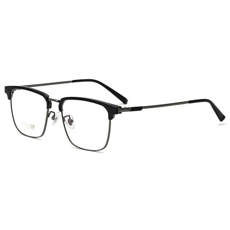 Men's Square Full Rim Titanium Prescription Glasses 2311YJ — view 5 | Rx Spectacle