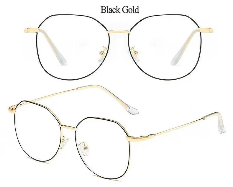 Unisex Polygon Full Rim Alloy Prescription Glasses Zy9038 — view 17 | Rx Spectacle