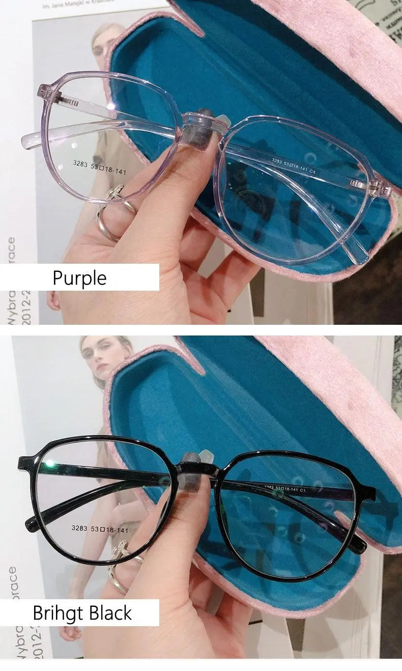 Women's Round Full Rim Resin Prescription Glasses 3283 — view 10 | Rx Spectacle