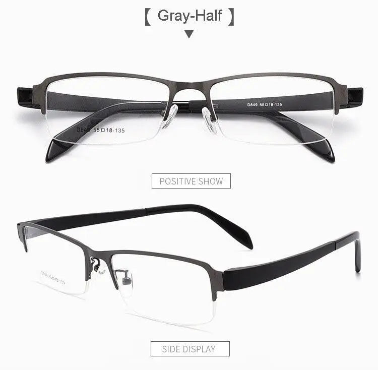 Men's Full Rim Alloy Prescription Glasses D849/D845 — view 16 | Rx Spectacle