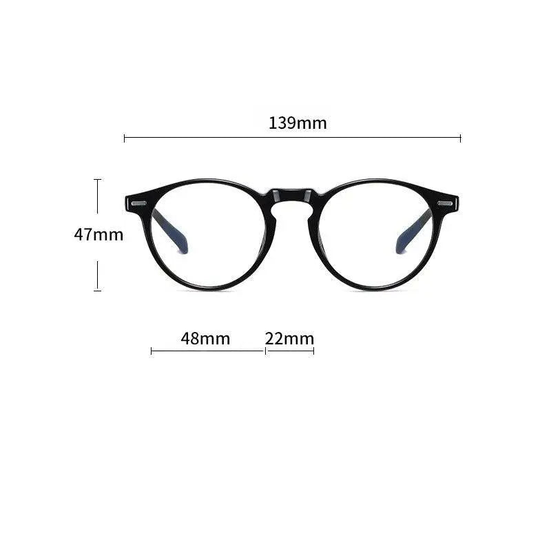 Unisex Round Full Rim TR90 Prescription Glasses 3512 — view 7 | Rx Spectacle