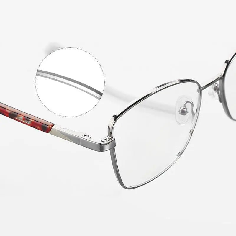 Unisex Square Full Rim Alloy Prescription Glasses 3010 — view 8 | Rx Spectacle