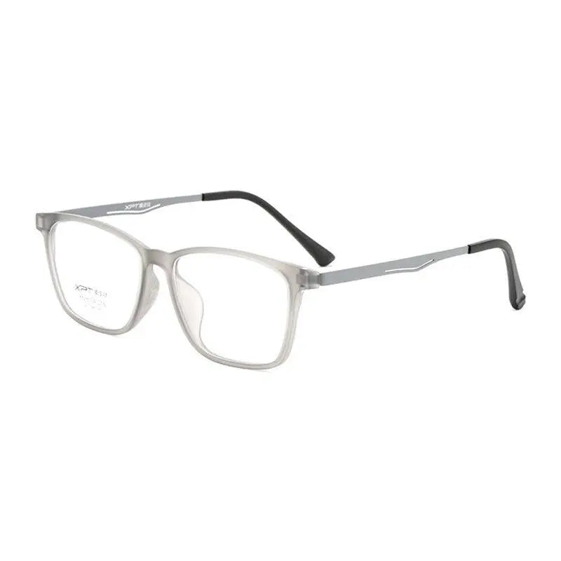 Unisex Square Full Rim Titanium Prescription Glasses 9828 — view 6 | Rx Spectacle