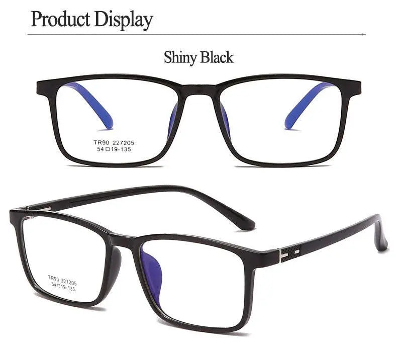 Unisex Rectangular Full Rim TR90 Prescription Glasses 227 — view 15 | Rx Spectacle