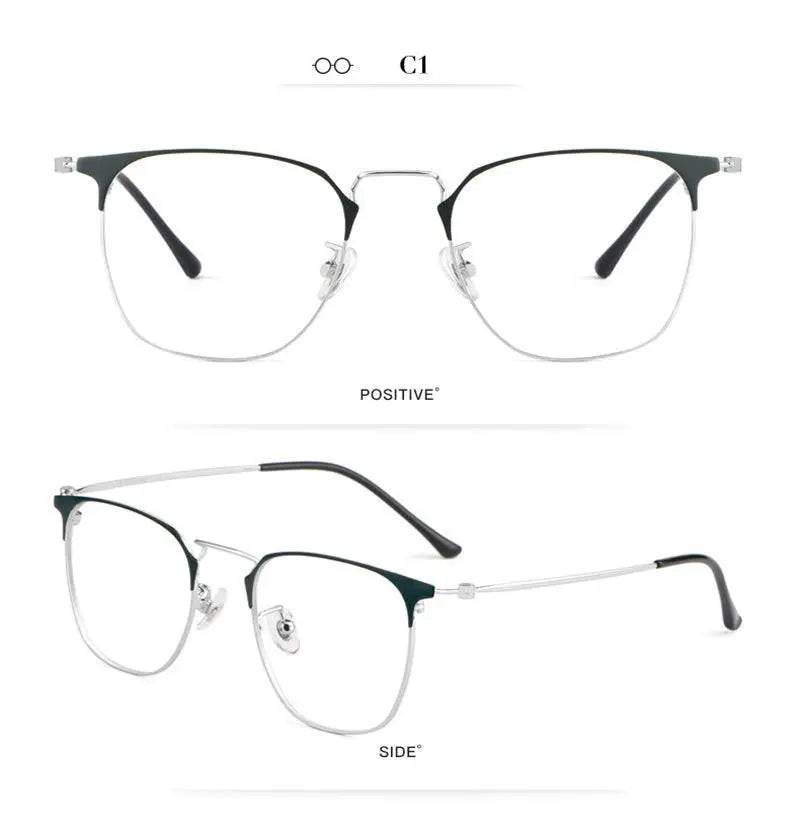 Unisex Round Full Rim Alloy Prescription Glasses 88006 — view 14 | Rx Spectacle