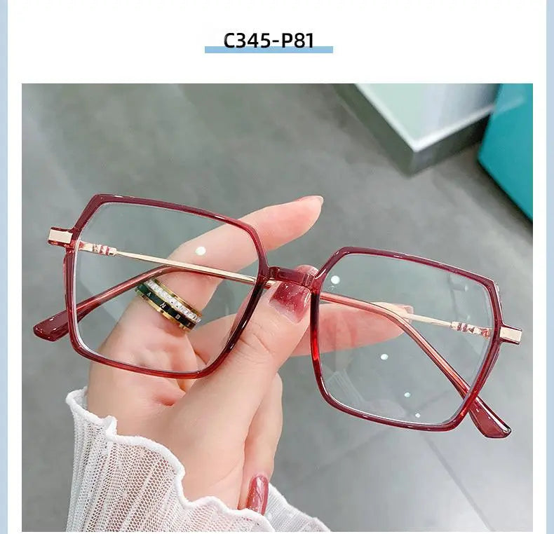 Women's Square Full Rim TR90 Prescription Glasses Lk308 — view 11 | Rx Spectacle