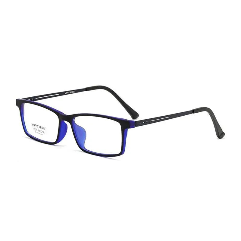 Unisex Rectangular Full Rim Titanium Prescription Glasses 9826 — view 5 | Rx Spectacle