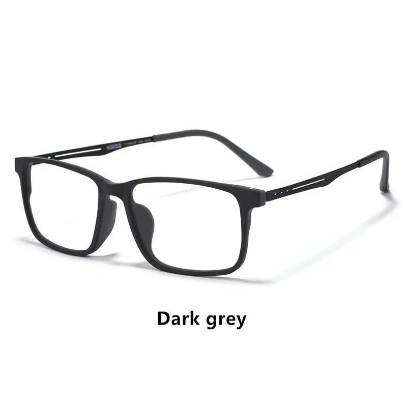 Men's Square Full Rim Titanium Prescription Glasses 8838 — view 8 | Rx Spectacle