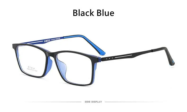 Men's Square Full Rim Titanium Prescription Glasses Y2012 — view 15 | Rx Spectacle