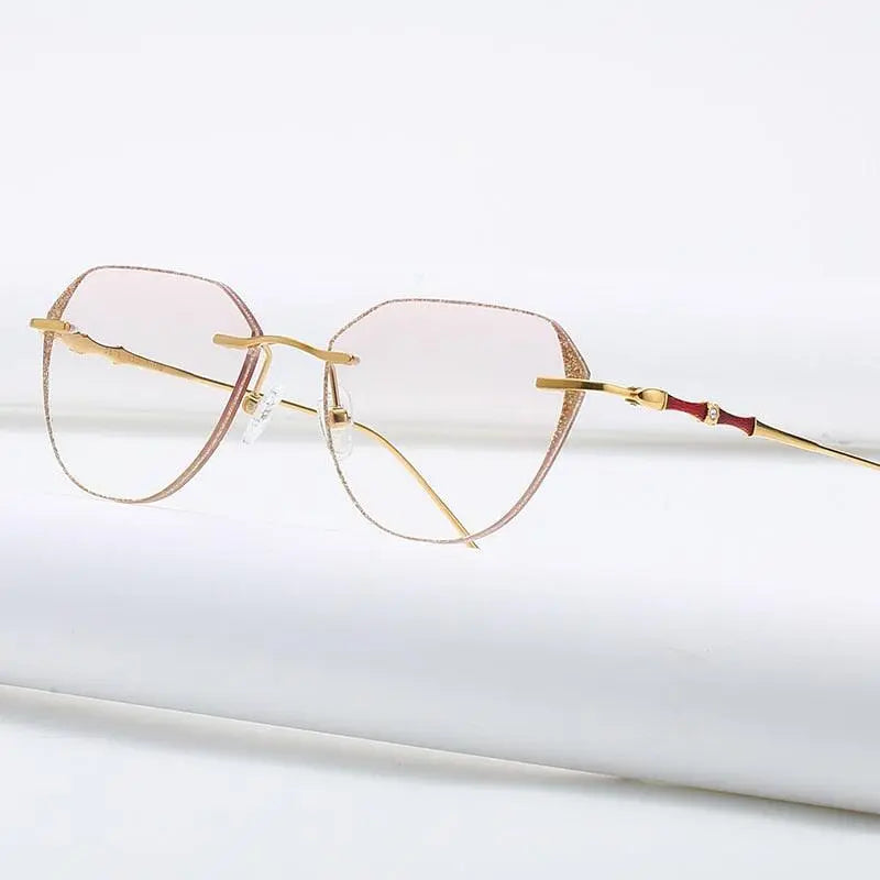 Women's Rimless Titanium Prescription Glasses 2879 — view 1 | Rx Spectacle