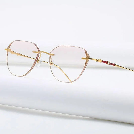 Women's Rimless Titanium Prescription Glasses 2879 — view 1 | Rx Spectacle