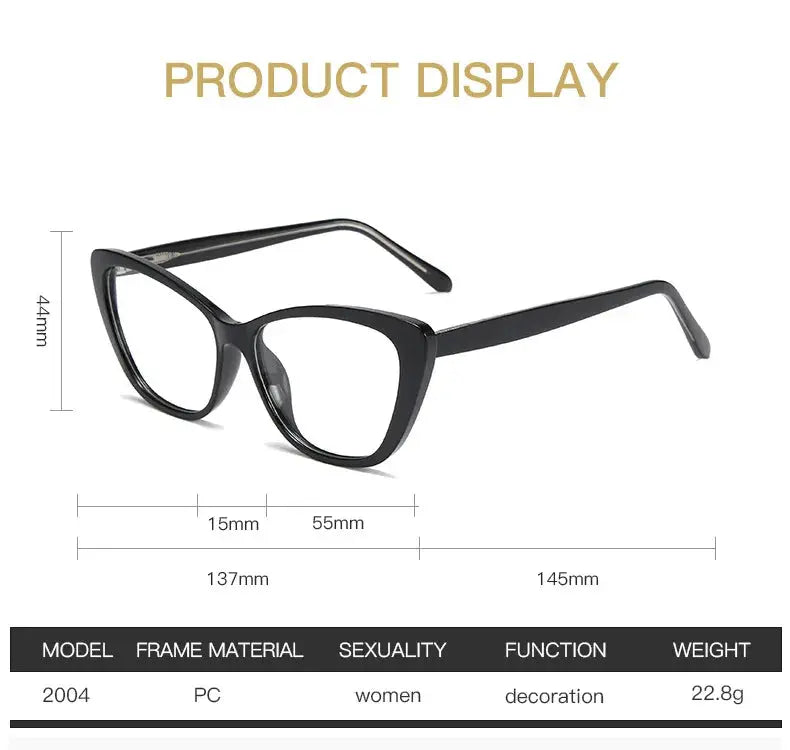 Women's Cat Eye Full Rim Alloy Prescription Glasses 72004 — view 2 | Rx Spectacle