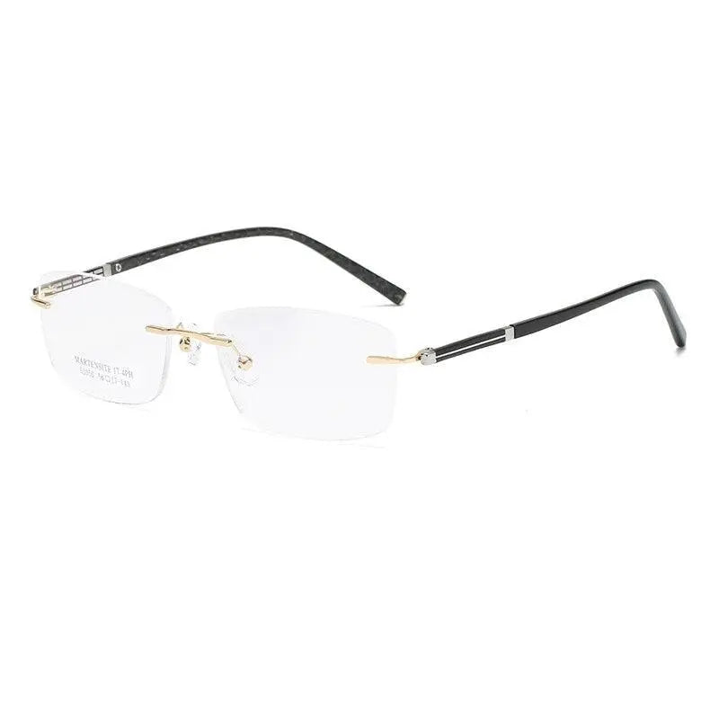 Men's Square Rimless Prescription Glasses 52050 — view 11 | Rx Spectacle