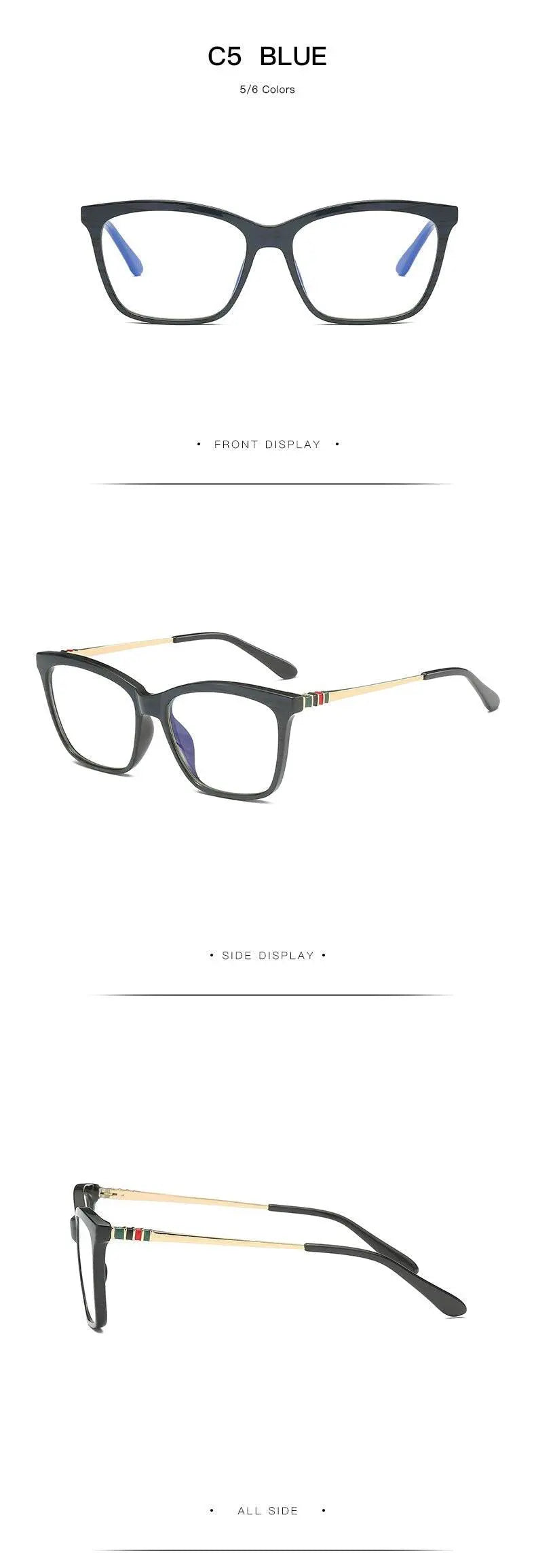 Women's Round Full Rim TR90 Prescription Glasses 2060 — view 20 | Rx Spectacle