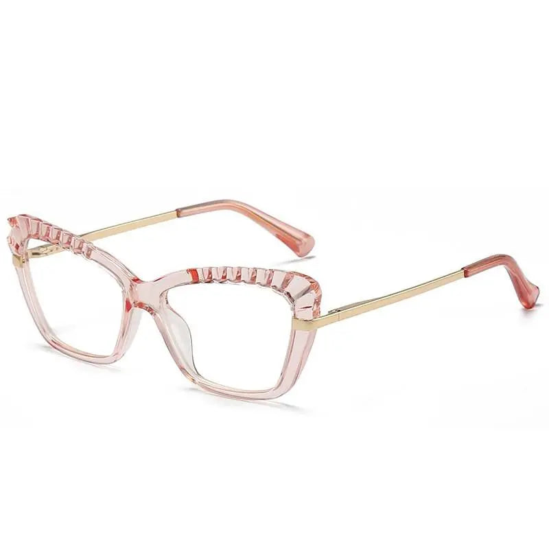 Women's Cat Eye Full Rim TR90 Prescription Glasses 2046 — view 6 | Rx Spectacle