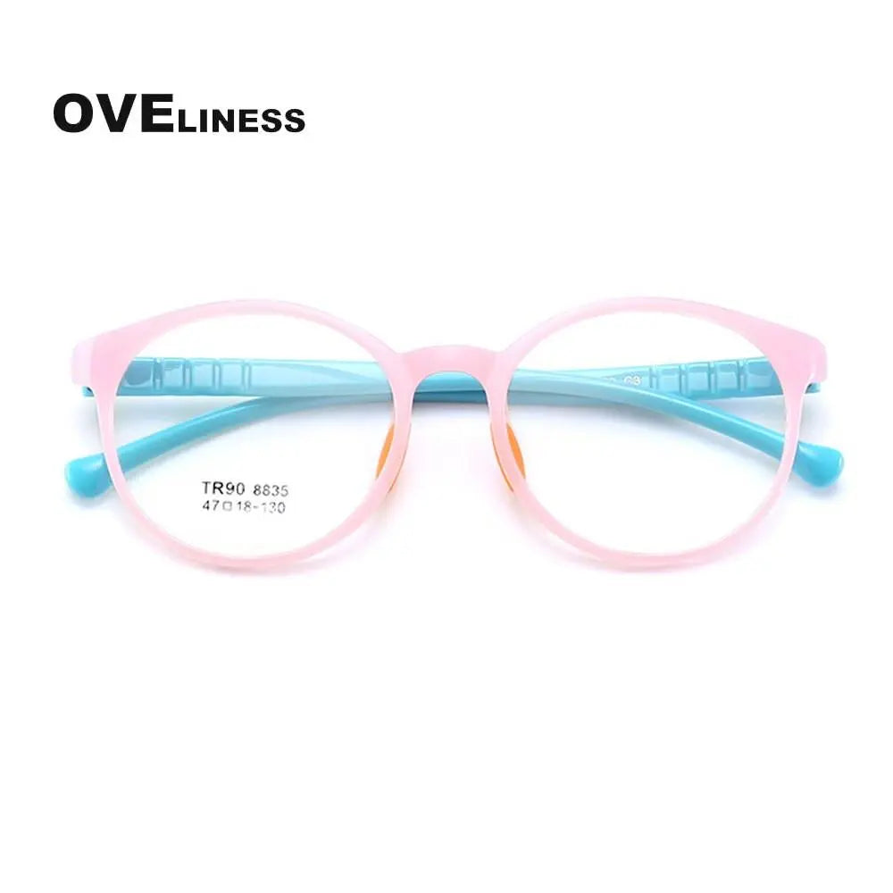Unisex Round Full Rim Titanium Prescription Glasses 8835 — view 3 | Rx Spectacle