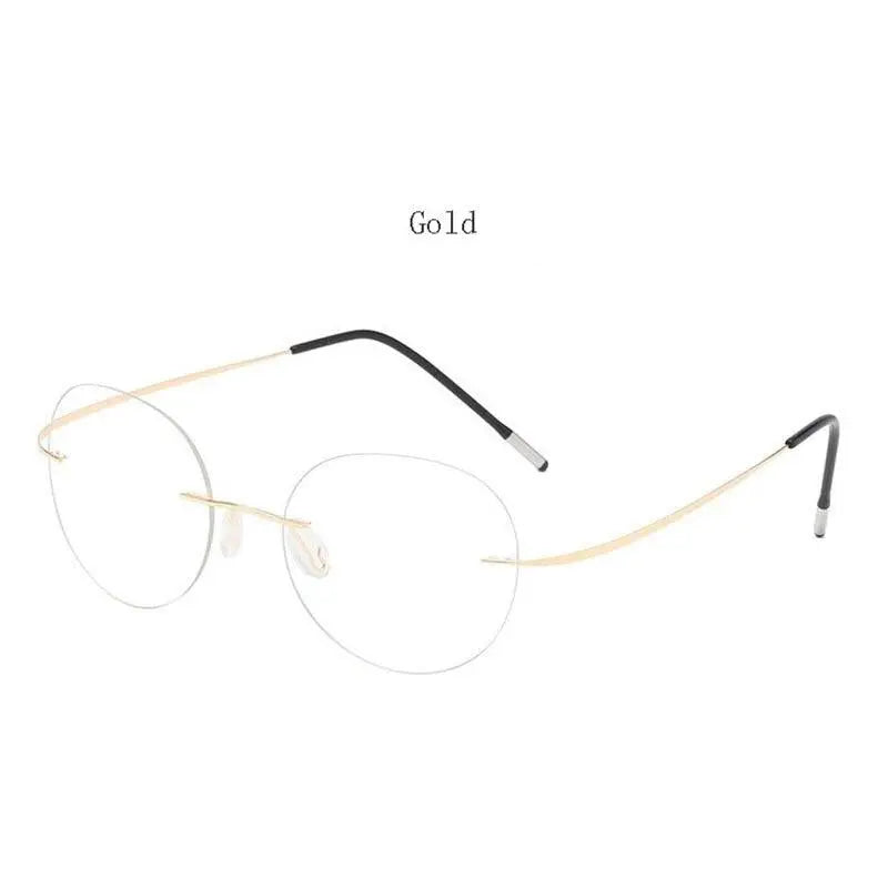 Unisex Polygon Rimless Titanium Prescription Glasses 6001-6002 — view 13 | Rx Spectacle