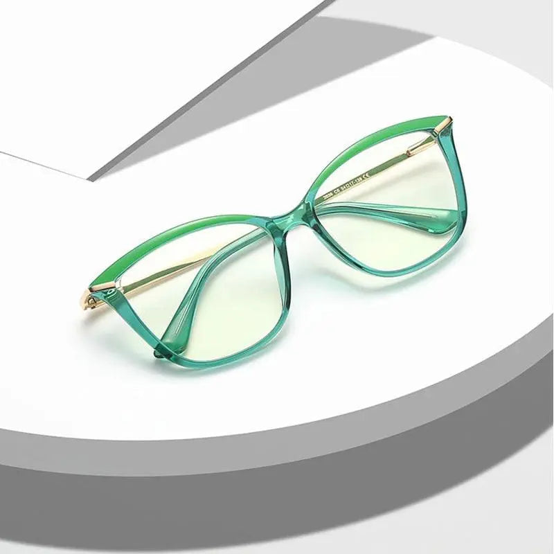 Women's Cat Eye Full Rim TR90 Prescription Glasses 2036 — view 1 | Rx Spectacle