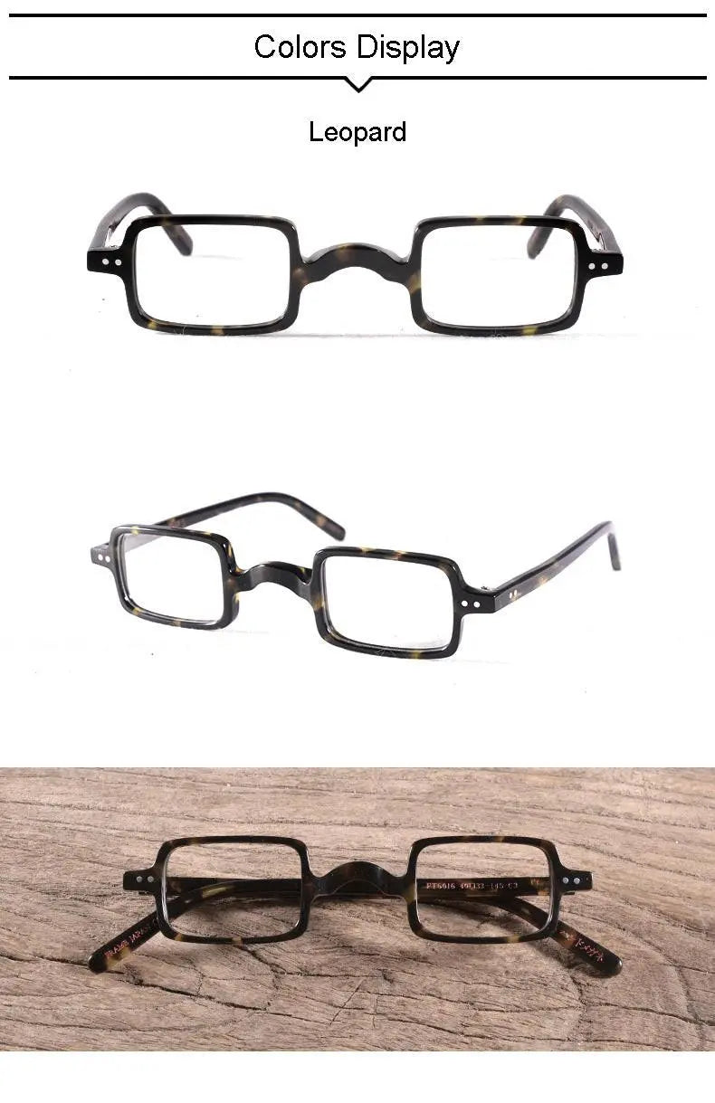 Unisex Square Full Rim Acetate Prescription Glasses Ft6016 — view 12 | Rx Spectacle
