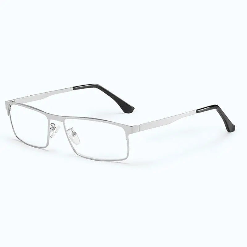 Unisex Square Full Rim Alloy Reading Glasses 9013 — view 7 | Rx Spectacle