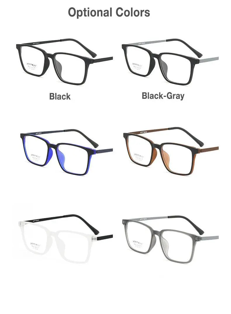 Unisex Square Full Rim Titanium Prescription Glasses — view 14 | Rx Spectacle