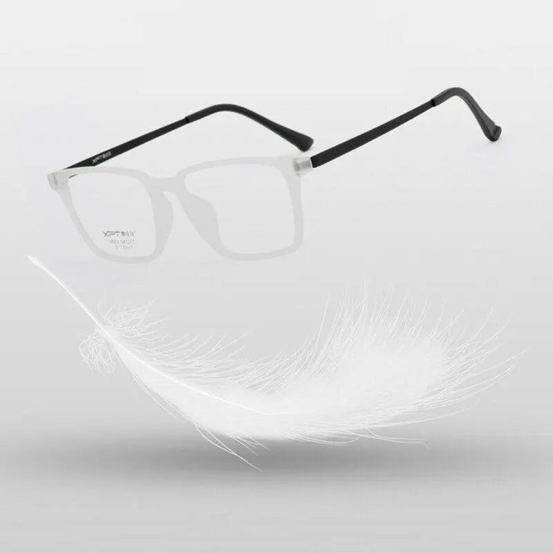 Unisex Square Full Rim Titanium Prescription Glasses — view 5 | Rx Spectacle