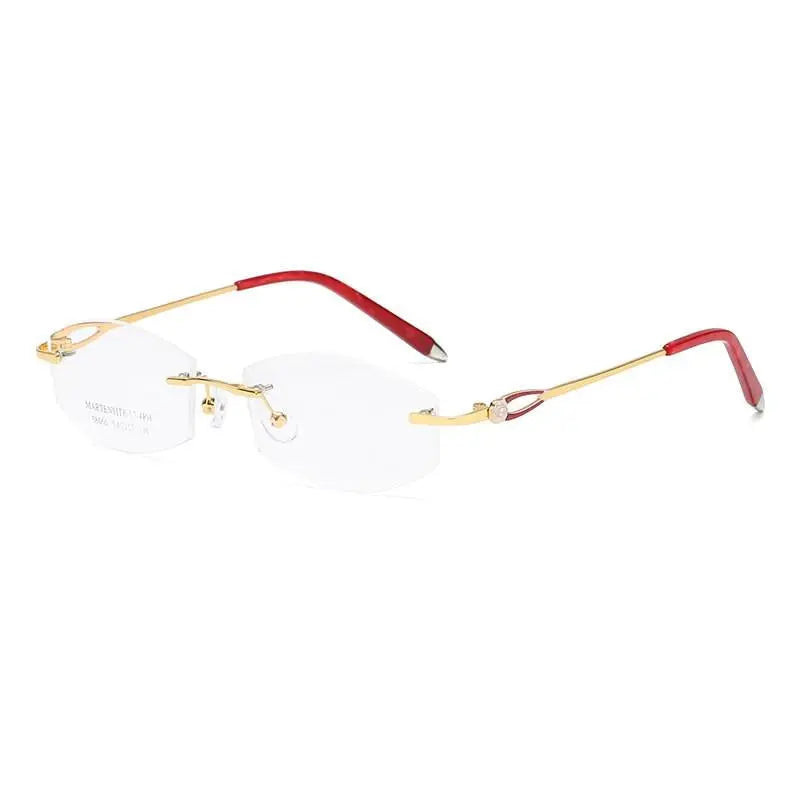 Women's Rimless Alloy Prescription Glasses 58060 — view 12 | Rx Spectacle